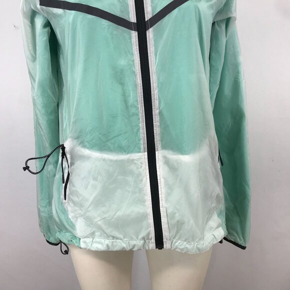 NIKE - WOMEN'S SMALL - MINT LONG SLEEVE FULL ZIP HOODED TRACK & FIELD JACKET - Picture 3 of 8